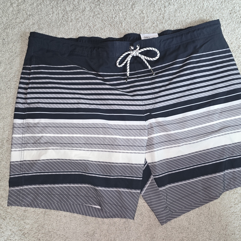 Sonoma Black and Gray Board Shorts Modern Swimwear
